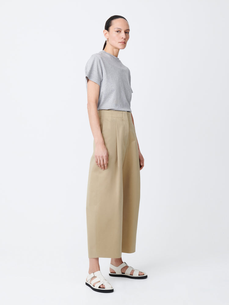 DORDONI VOLUME PANT IN TAN