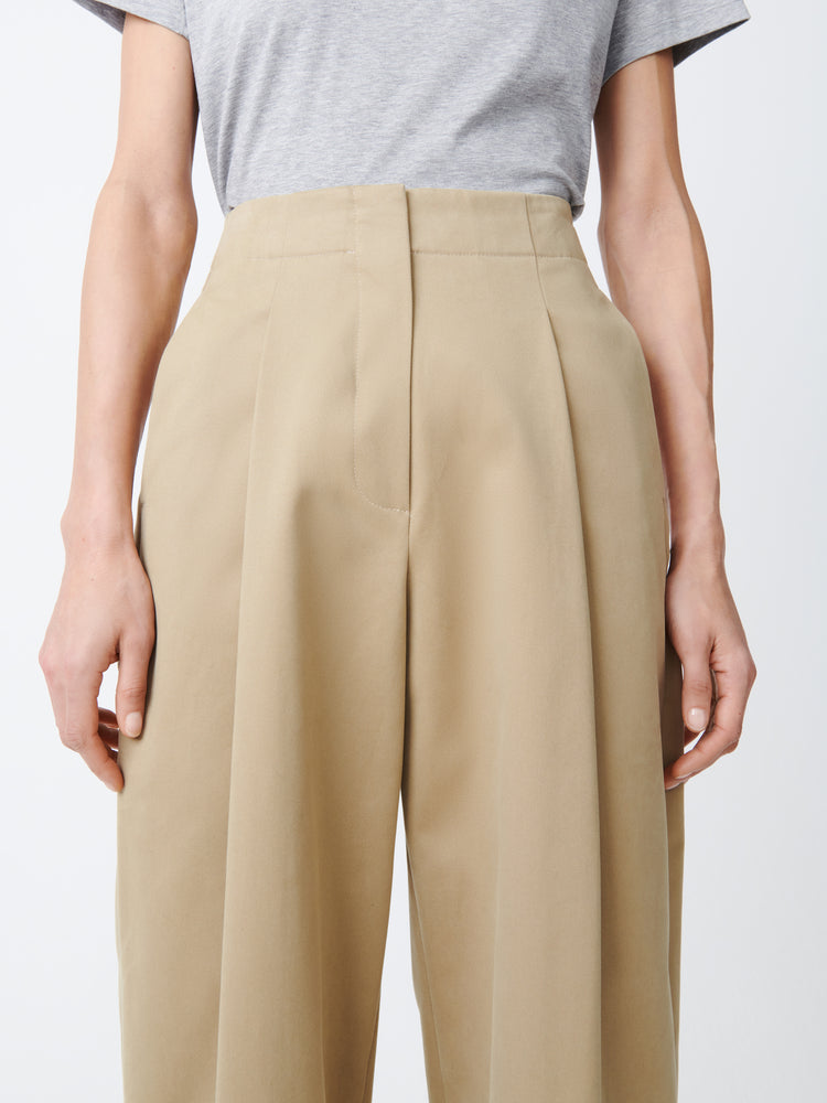 DORDONI VOLUME PANT IN TAN