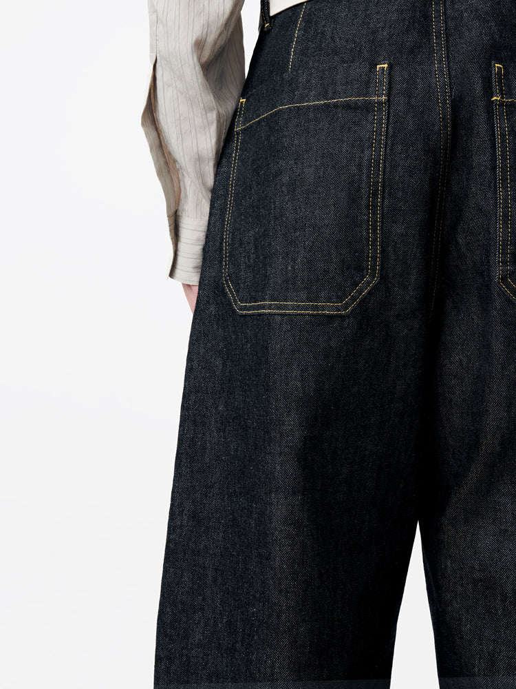 PUCH ITALIAN DENIM PANT IN BLACK