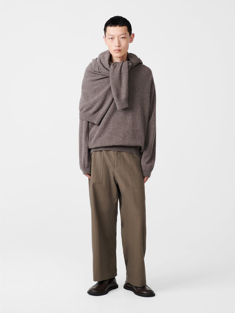 ALVA KNIT  IN STONE MELANGE