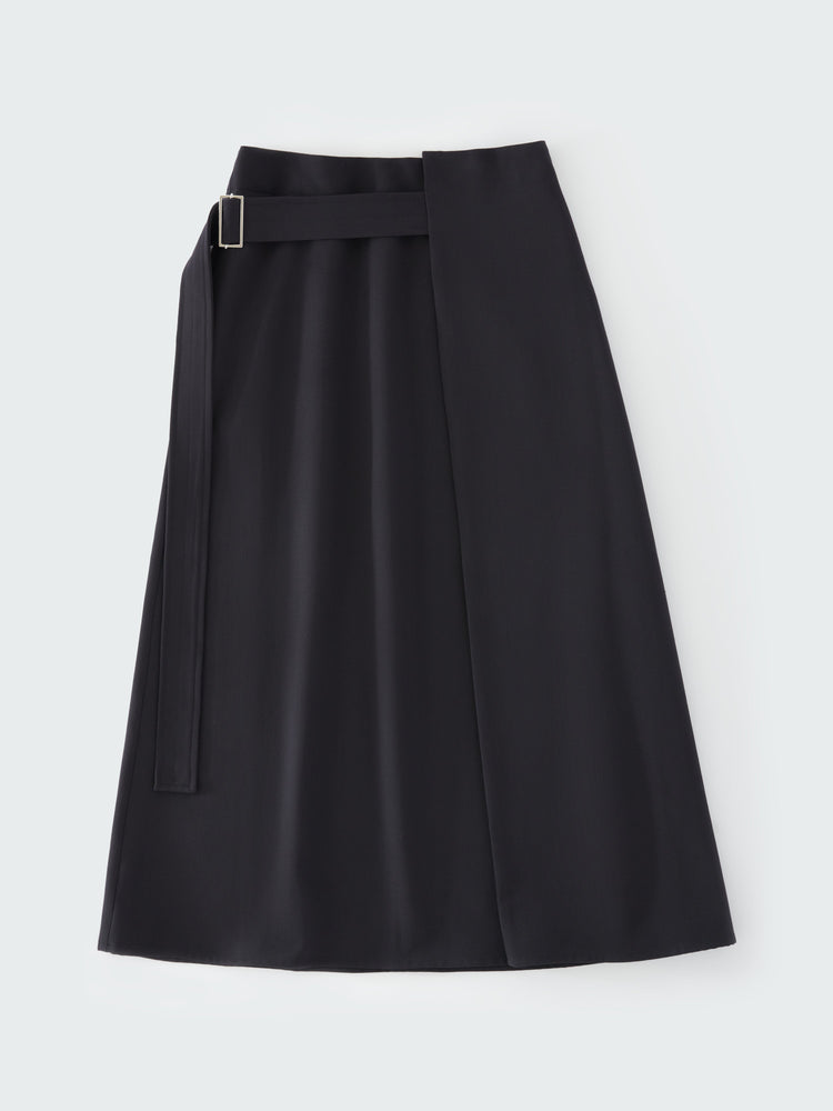 BASSI  SKIRT IN DARKEST NAVY