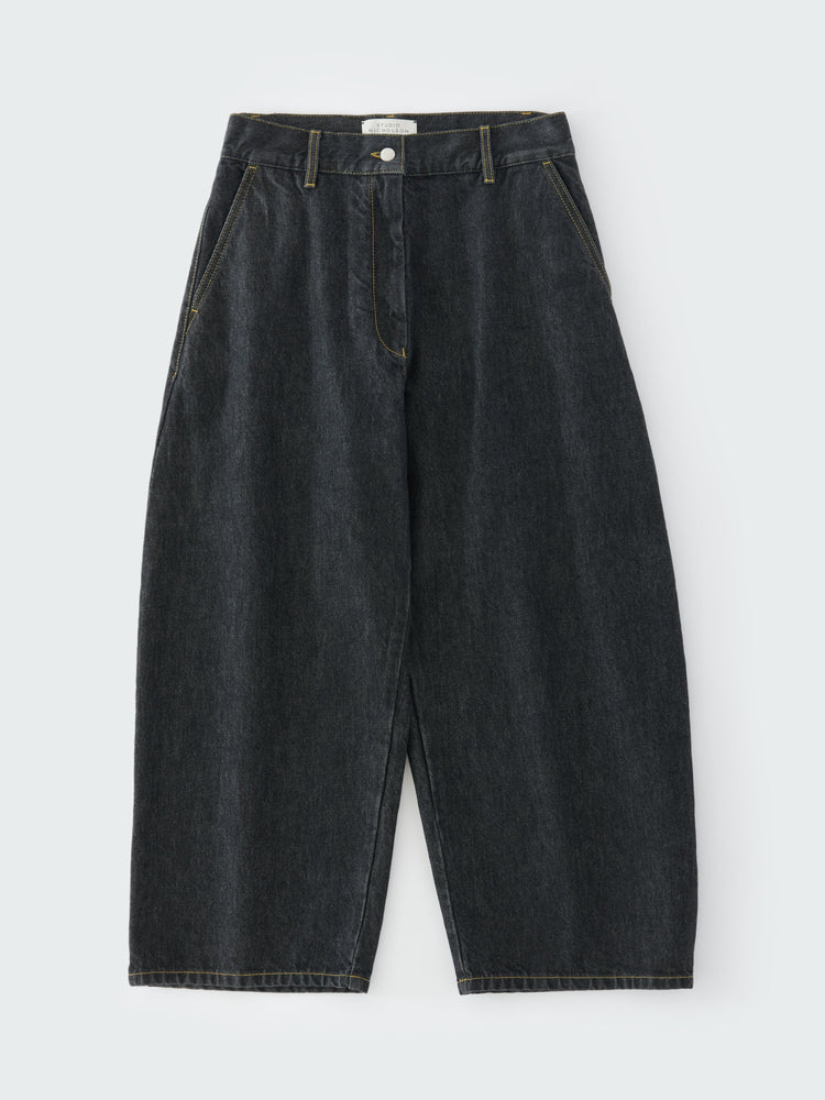 CHALCO ITALIAN DENIM  PANT IN BLACK