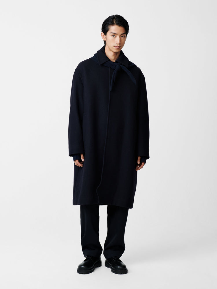 COVER COAT IN DARKEST NAVY