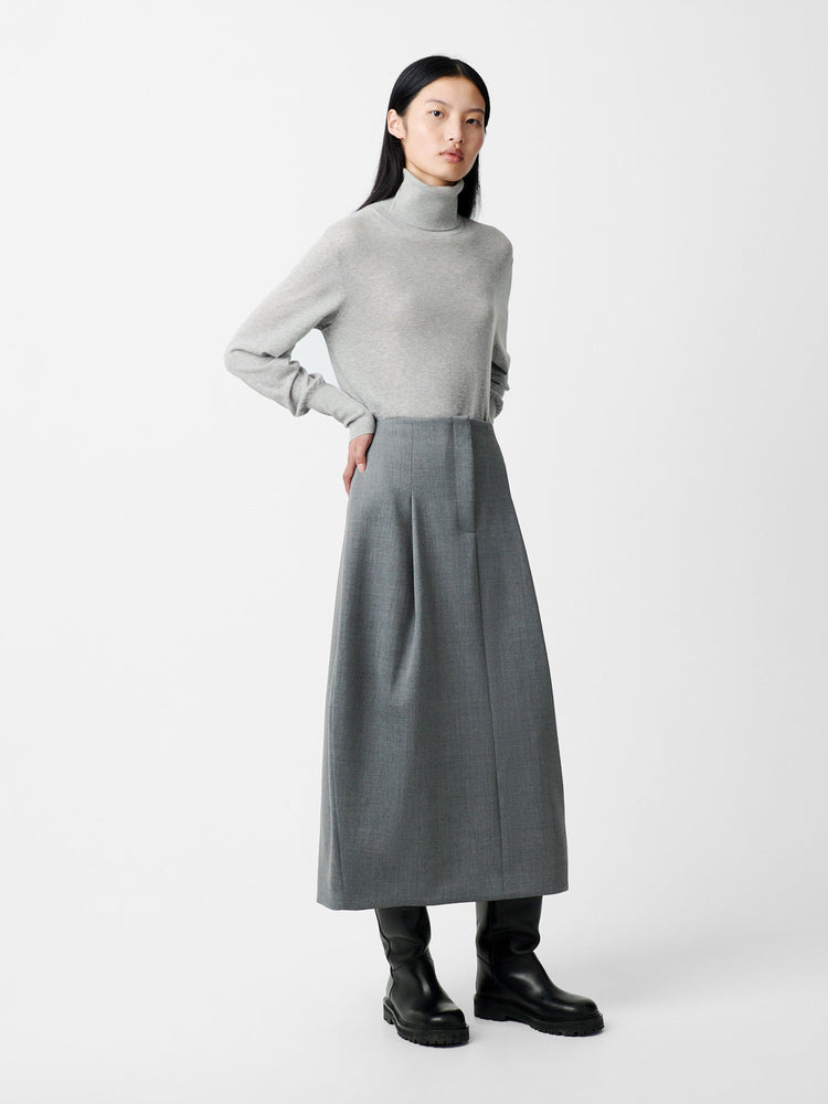 CARSON SKIRT IN GREY MARI