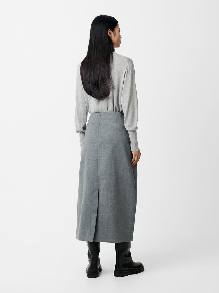 CARSON SKIRT IN GREY MARI