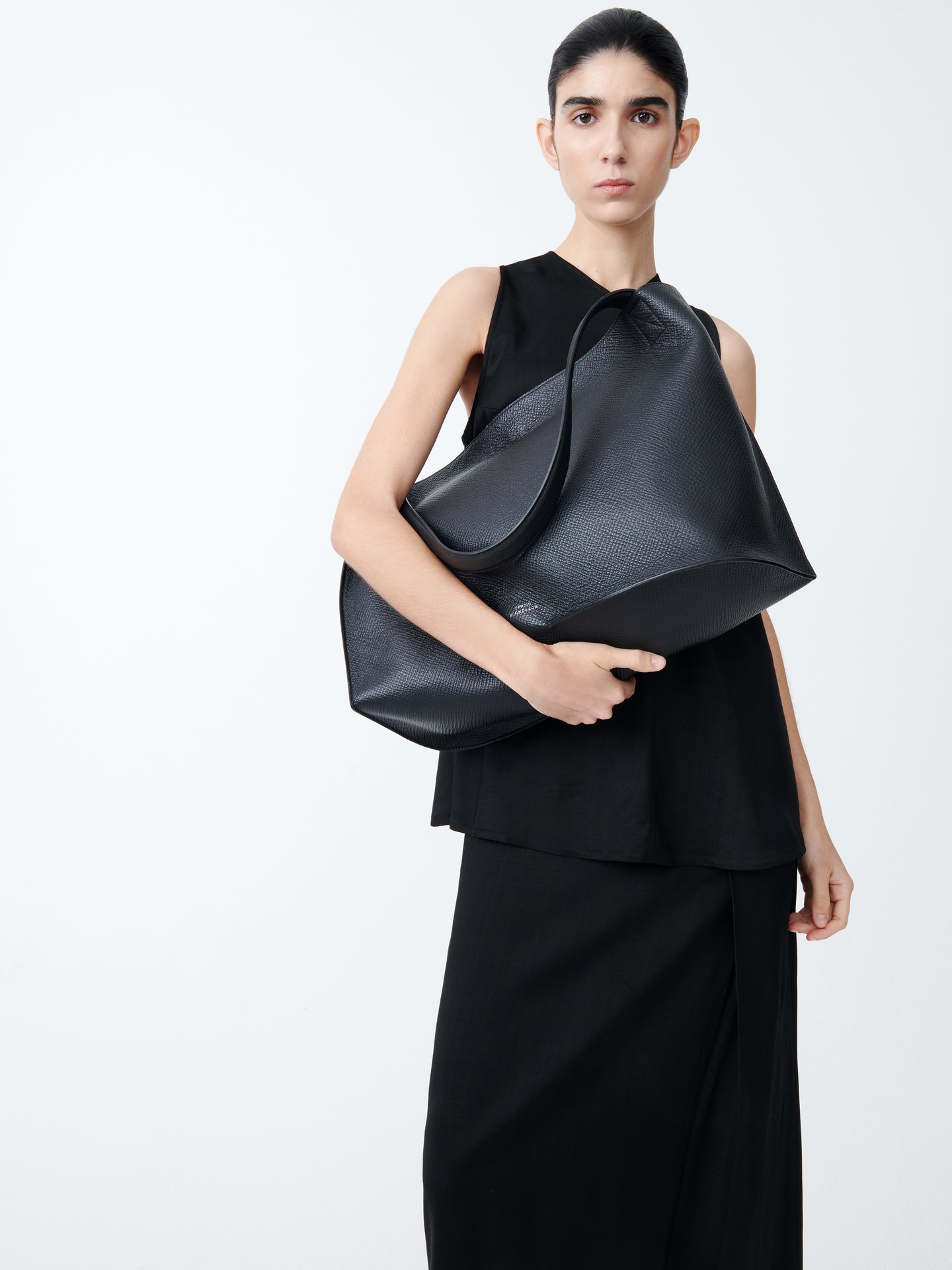 DOUBLET LEATHER BAG IN BLACK