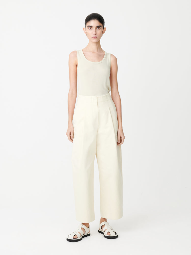 DORDONI VOLUME PANT IN CREAM