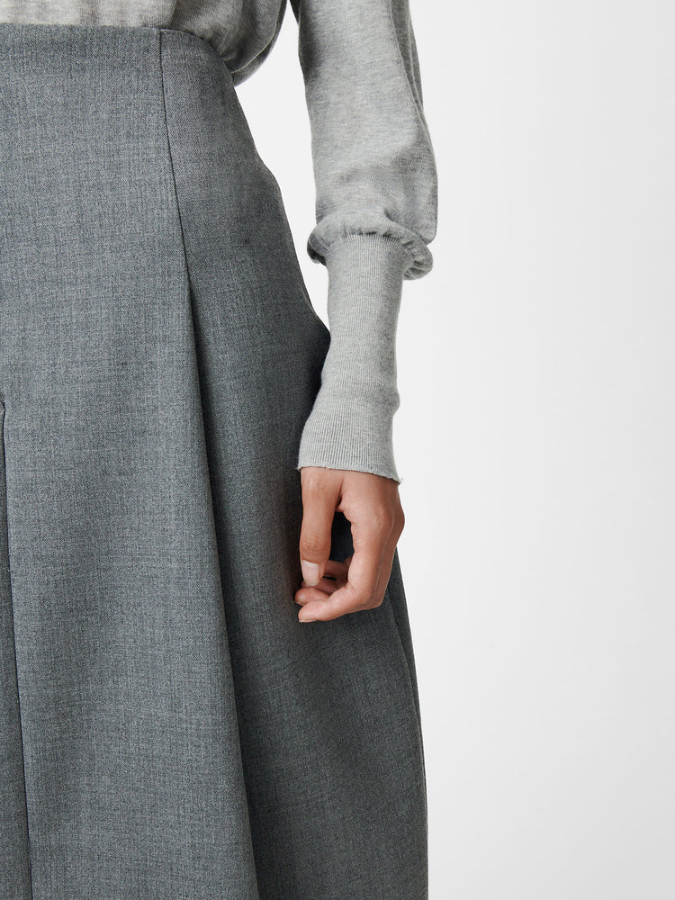 NILO KNIT IN LIGHT GREY MARL