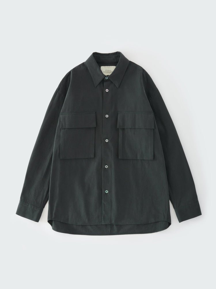 [Pre Order]PAT SHIRT IN DARK FIR