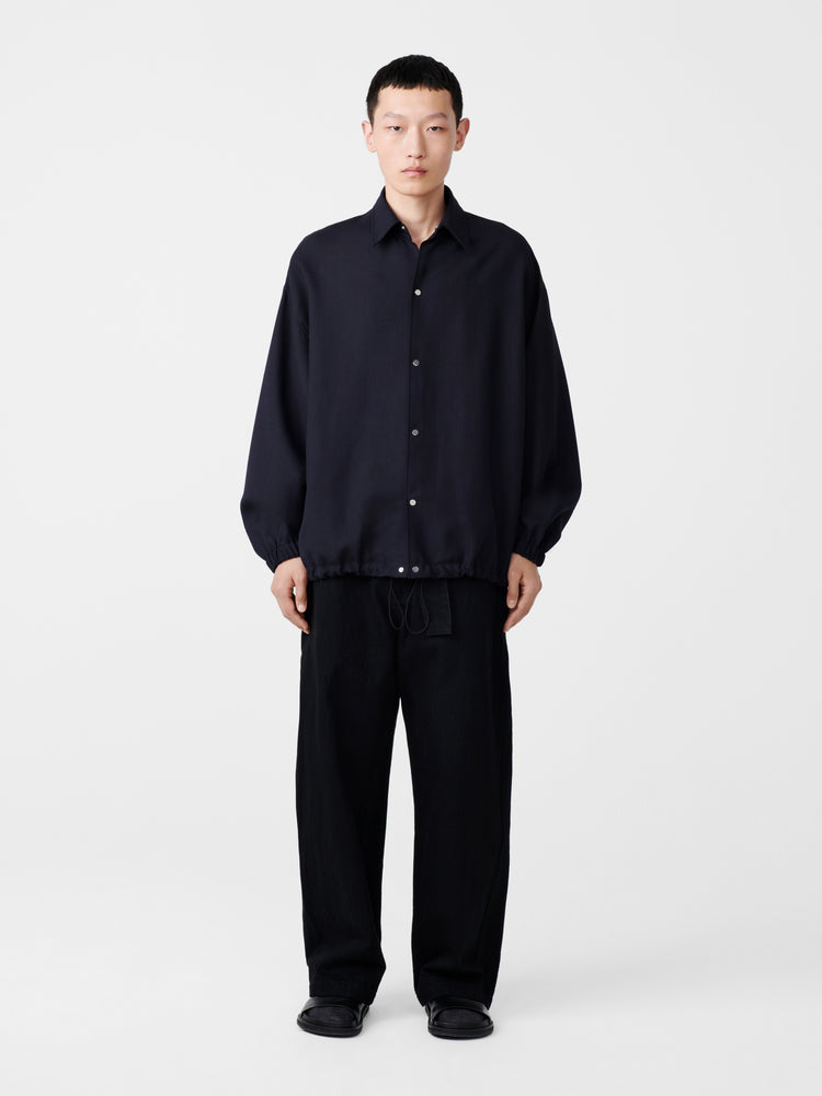 SPHERE TROPICAL WOOL JACKET IN DARKEST NAVY