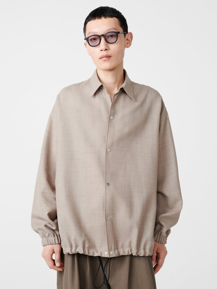 SPHERE TROPICAL WOOL JACKET IN STRAW MELANGE