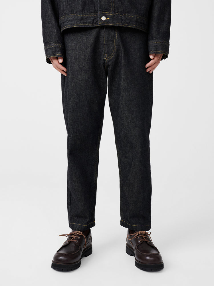 TANNARO ITALIAN DENIM PANT IN BLACK