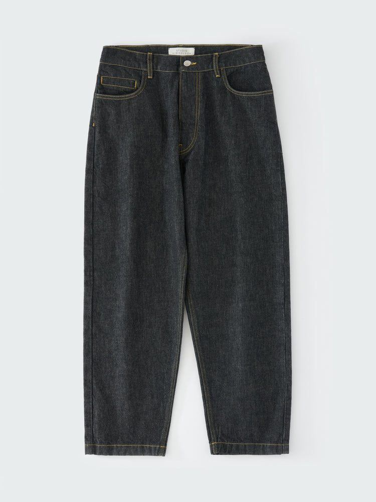 TANNARO ITALIAN DENIM PANT IN BLACK