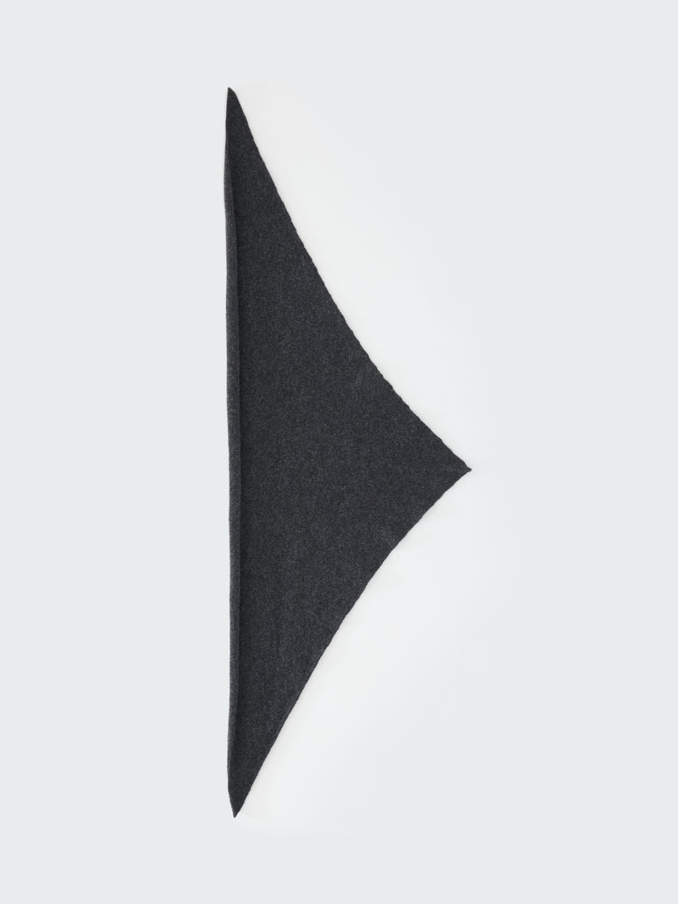 TRIGON SCARF IN CHARCOAL MARL