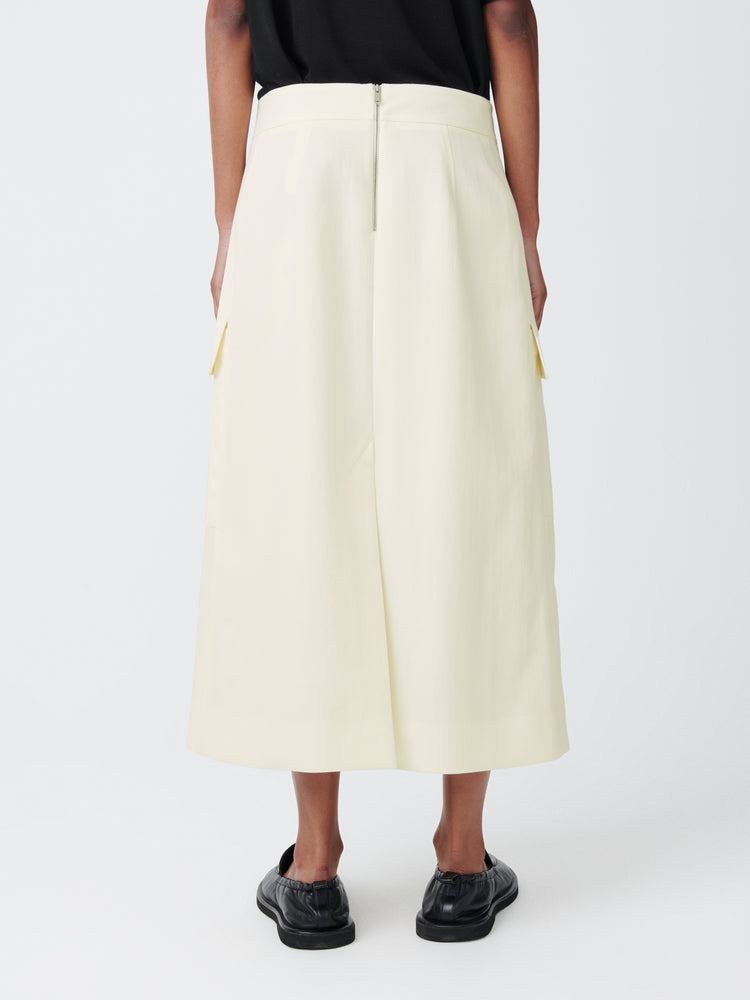 TYRELL SKIRT IN PARCHMENT