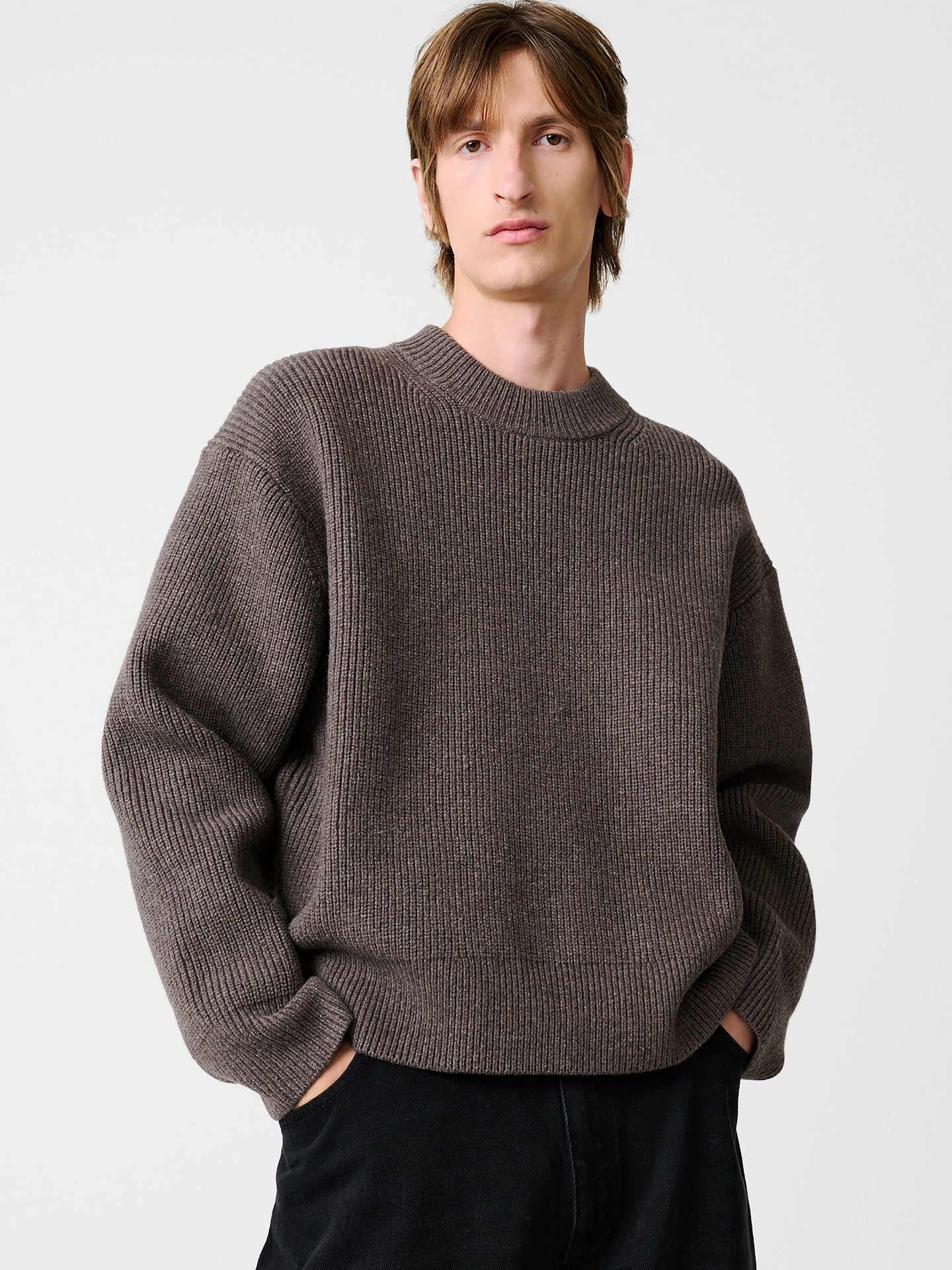 VOE KNIT IN MOLE