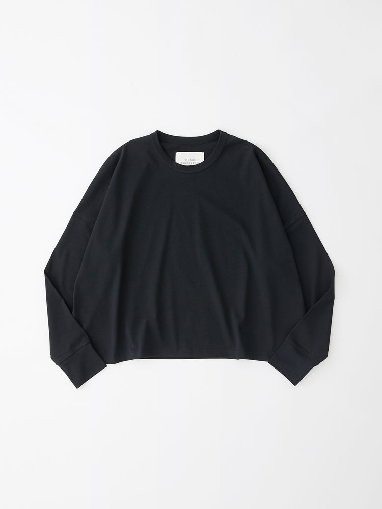 LOOP LONG SLEEVE T-SHIRT IN BLACK