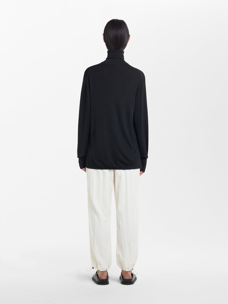 GIA TEXTURED VISCOSE PANT IN PARCHME