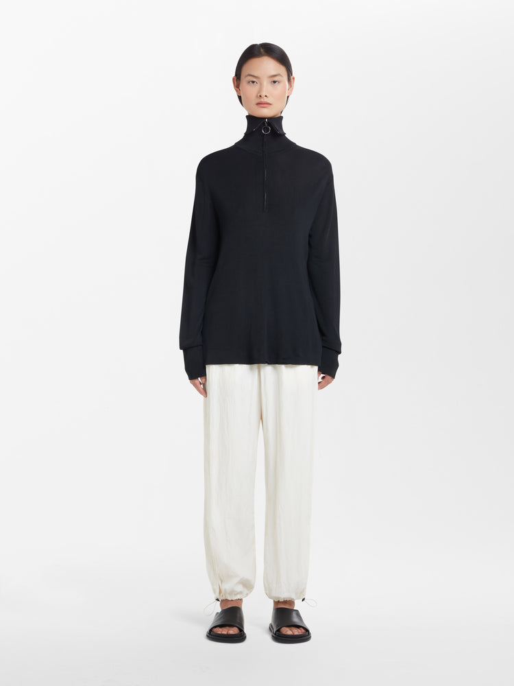 GIA TEXTURED VISCOSE PANT IN PARCHME