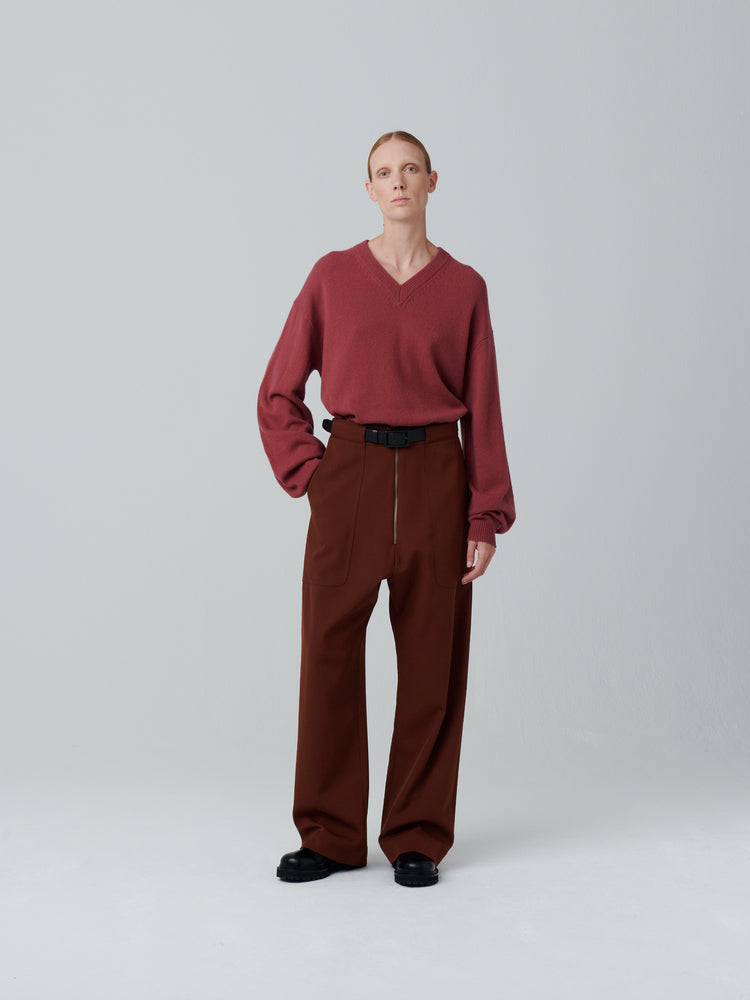 MEYER DRY WOOL PANT IN HAZELNUT