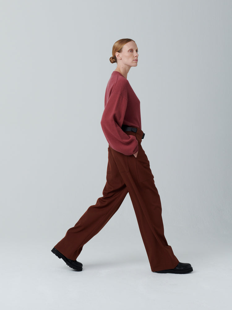 MEYER DRY WOOL PANT IN HAZELNUT